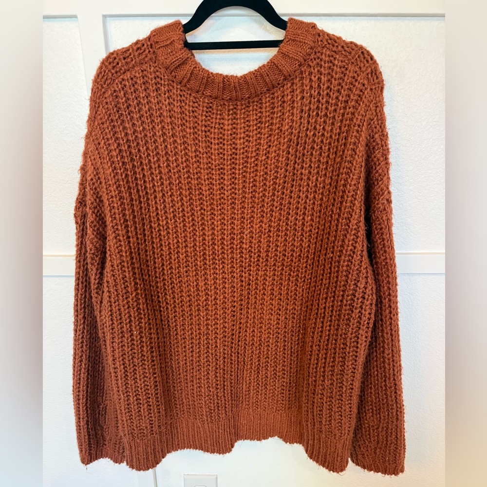 Universal Thread Women's Knit Sweater - Warm Rust - Picture 2 of 3